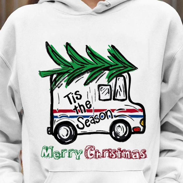 Tis The Season Postal Car Merry Christmas shirt 2 Tis The Season Postal Car Merry Christmas shirt