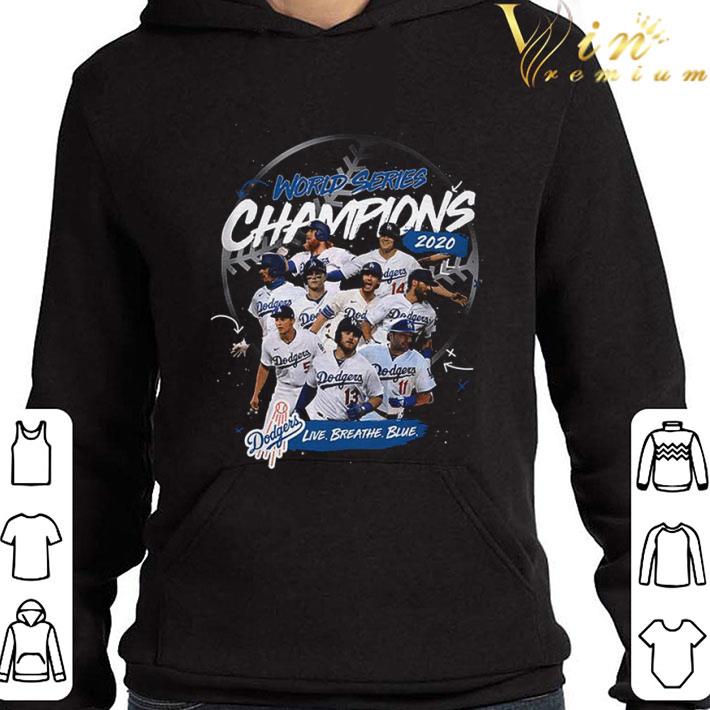 Christmas World Series Champions 2020 Dodgers Live Breathe Blue shirt 3 Christmas World Series Champions 2020 Dodgers Live Breathe Blue shirt