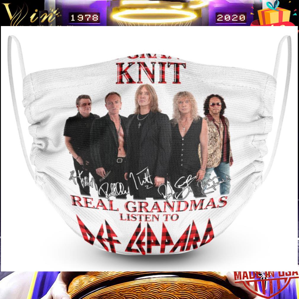 Some Grandmas Knit Real Grandmas Listen To Def Leppard Face Mask 3 Some Grandmas Knit Real Grandmas Listen To Def Leppard Face Mask