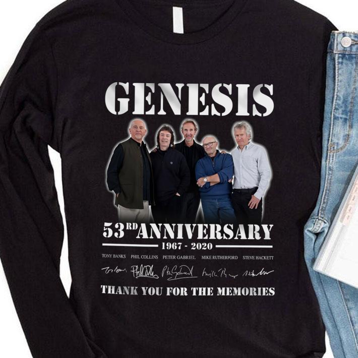 Premium Genesis 53rd anniversary 1967-2020 thank you for the memories shirt 2 Premium Genesis 53rd anniversary 1967-2020 thank you for the memories shirt