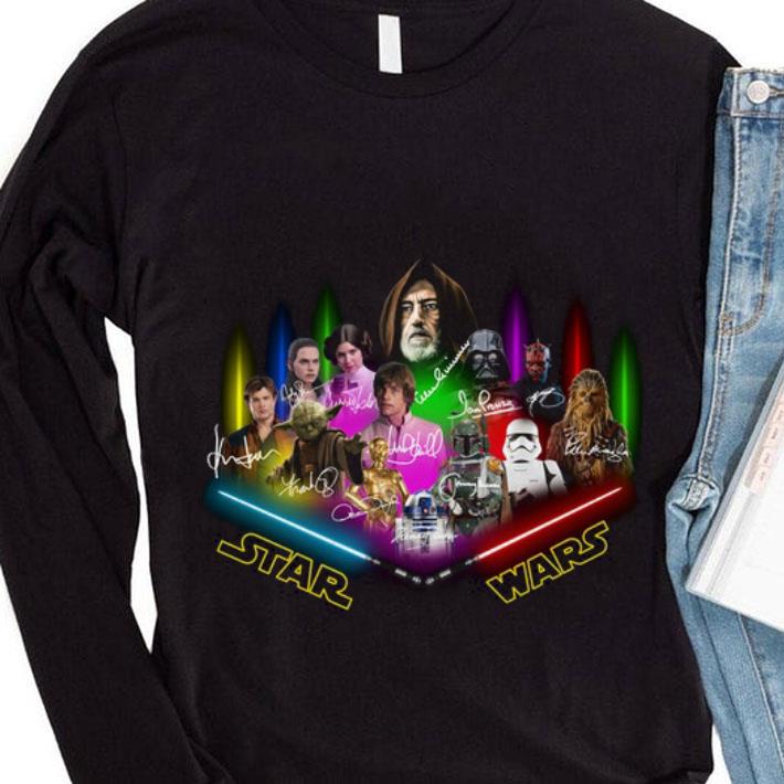 Best Star Wars Characters Art Signatures shirt 2 Best Star Wars Characters Art Signatures shirt