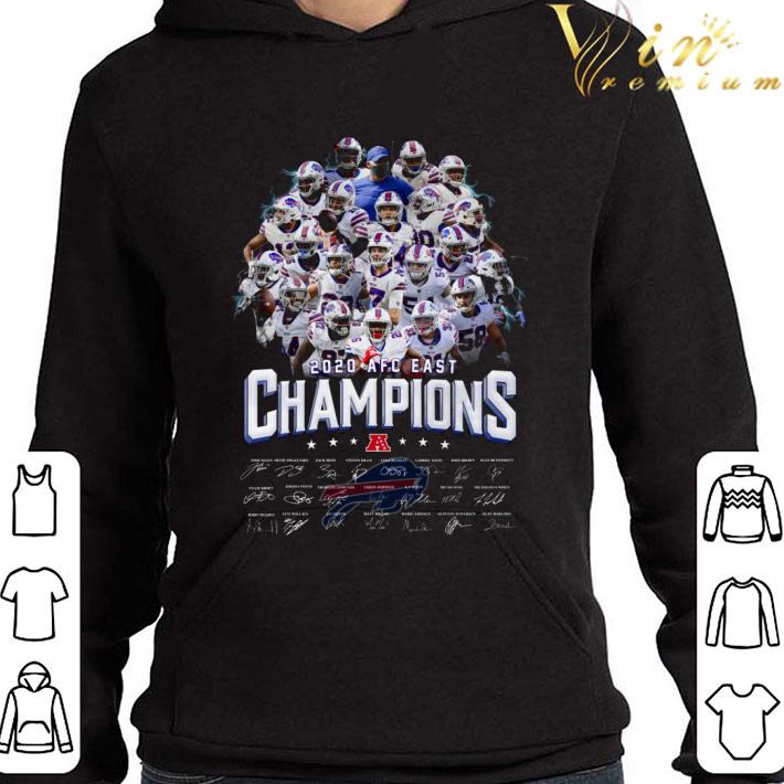 Premium Buffalo Bills NFL 2020 AFC East Champions Signatures shirt 2 Premium Buffalo Bills NFL 2020 AFC East Champions Signatures shirt