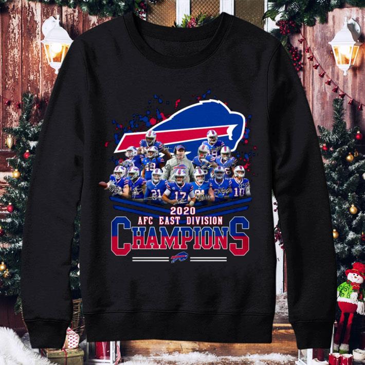 Best Buffalo Bills Signatures 2020 AFC East Division champions shirt 2 Best Buffalo Bills Signatures 2020 AFC East Division champions shirt