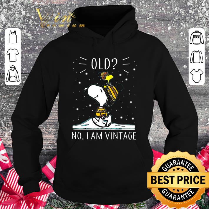 Premium Snoopy Woodstock Old No I Am Vintage shirt 2 Premium Snoopy Woodstock Old No I Am Vintage shirt