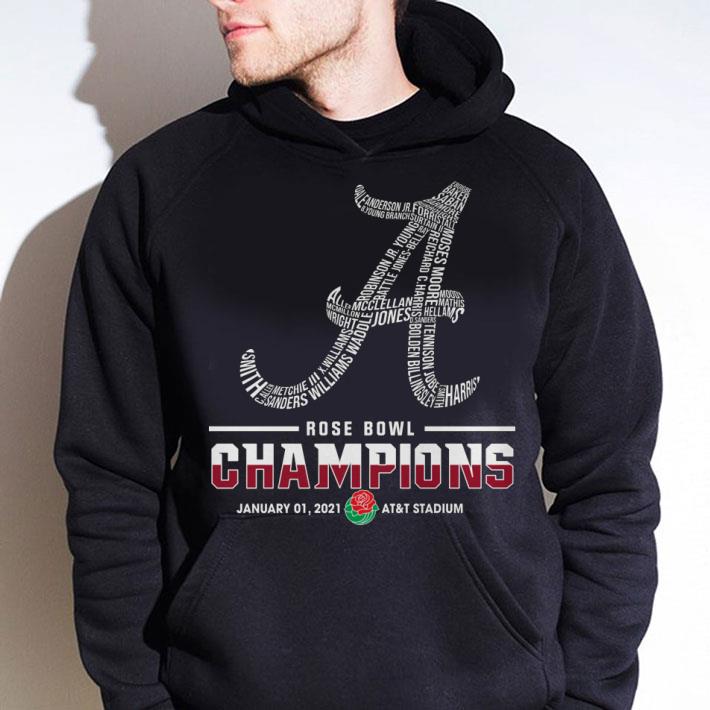 Original Name Team Players Alabama Crimson Tide Rose Bowl Champions shirt 2 Original Name Team Players Alabama Crimson Tide Rose Bowl Champions shirt