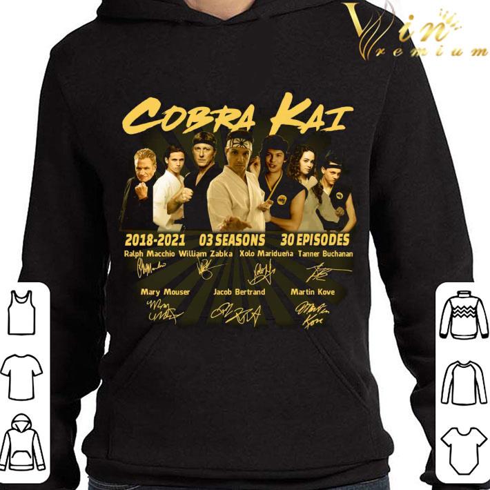 All character Cobra Kai 2018-2021 3 seasons 30 episodes signed shirt 2 All character Cobra Kai 2018-2021 3 seasons 30 episodes signed shirt