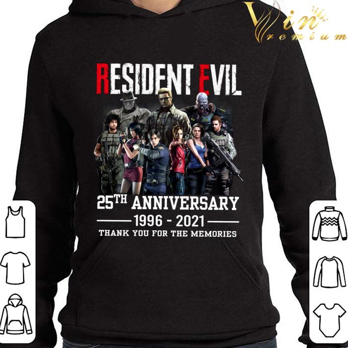 Thank You Memories Resident Evil Game 25th Anniversary 1996-2021 Shirt 2 Thank You Memories Resident Evil Game 25th Anniversary 1996-2021 Shirt