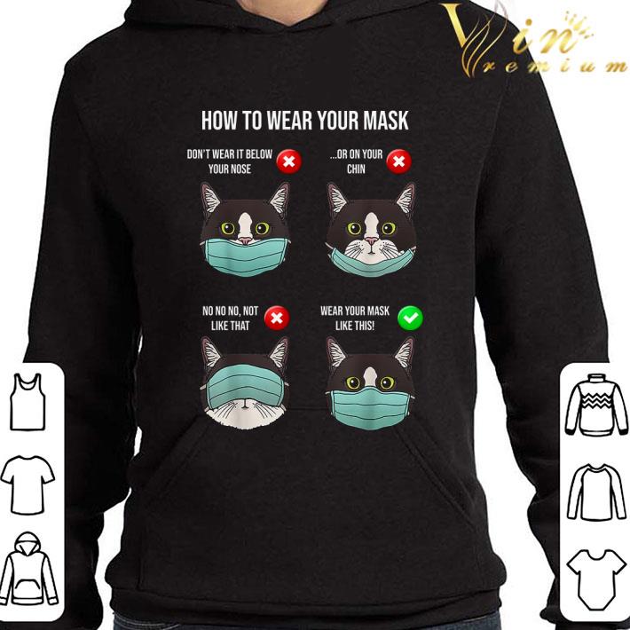 Cats How To Wear Your Mask Coronavirus Shirt 2 Cats How To Wear Your Mask Coronavirus Shirt