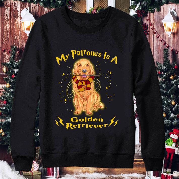 Funny 2021 My Patronus Is A Golden Retriever shirt 2 2021 My Patronus Is A Golden Retriever shirt