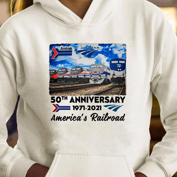 Amtrak 50th anniversary 1971-2021 America's Railroad shirt 2 Amtrak 50th anniversary 1971-2021 America's Railroad shirt