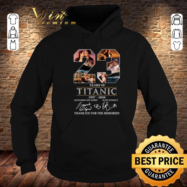 Best 23 Years Of Titanic 1997-2020 Leonardo Dicaprio Kate Winslet Signature shirt 2 23 Years Of Titanic 1997-2020 Leonardo Dicaprio Kate Winslet Signature shirt