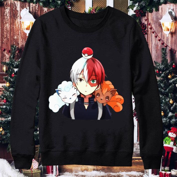 Todoroki Shouto & Pokemon My hero academia Alolan Vulpix shirt 2 Todoroki Shouto & Pokemon My hero academia Alolan Vulpix shirt