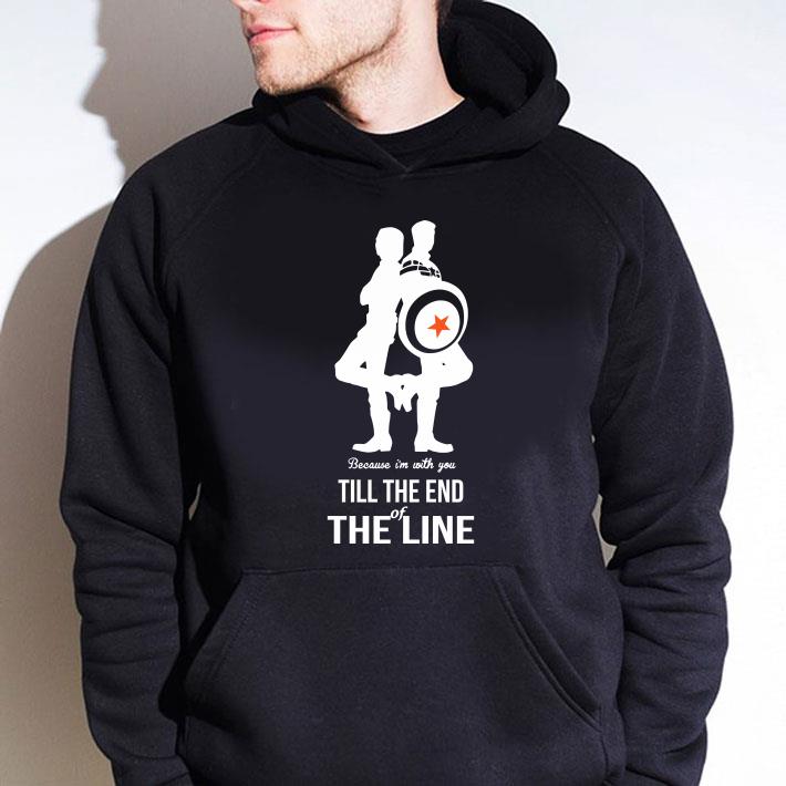 Official Captain america and bucky barnes because I’m with you till the end of the line shirt 2 Captain america and bucky barnes because I’m with you till the end of the line shirt
