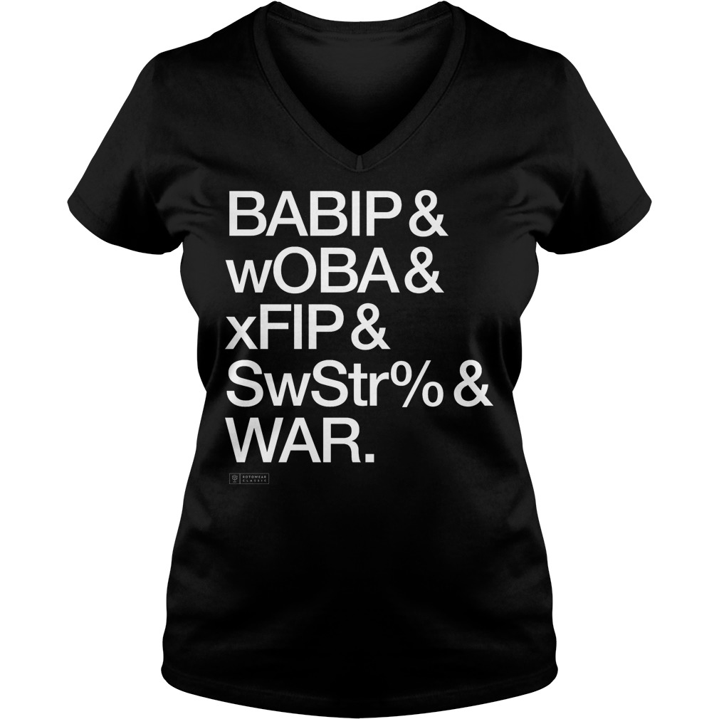 Babip & Woba & Xfip Fantasy Baseball Advanced Stats Shirt OMG Shirts