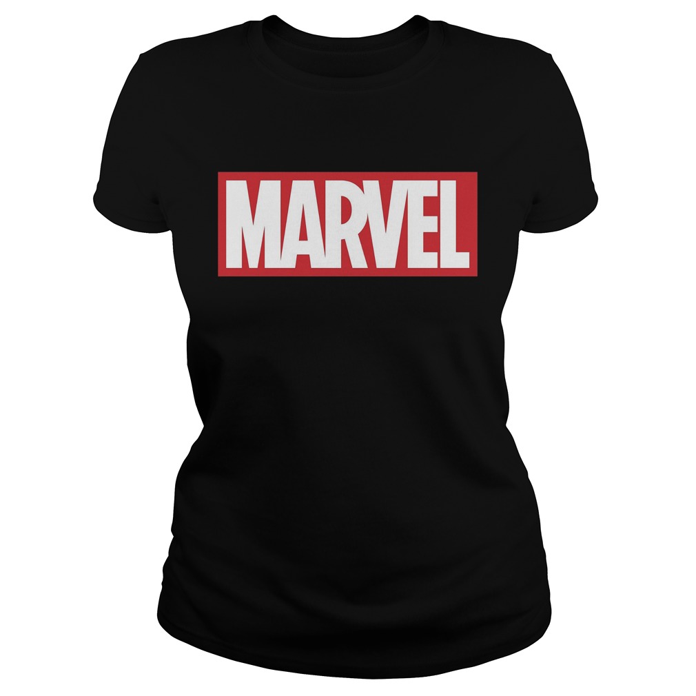 Marvel Classic Bold Logo Graphic Shirt 6 Marvel Classic Bold Logo Graphic Ladies