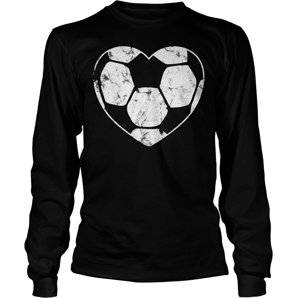 Soccer Ball Heart Mom Fan Parent Fashion T-Shirt