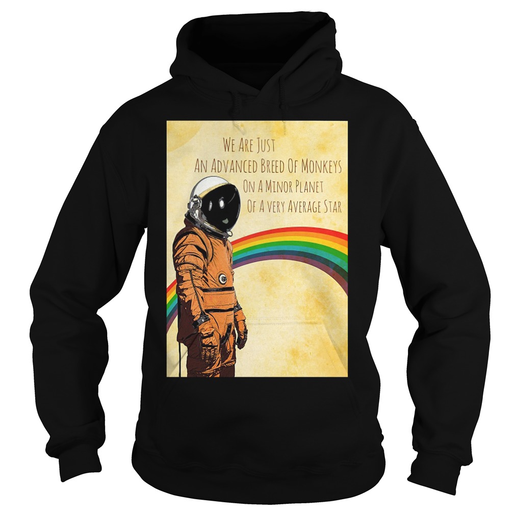 Stephen Hawking We Are Just An Advanced Breed Of Monkeys On A Minor Planet Shirt 2 Stephen Hawking We Are Just An Advanced Breed Of Monkeys On A Minor Planet Hoodie