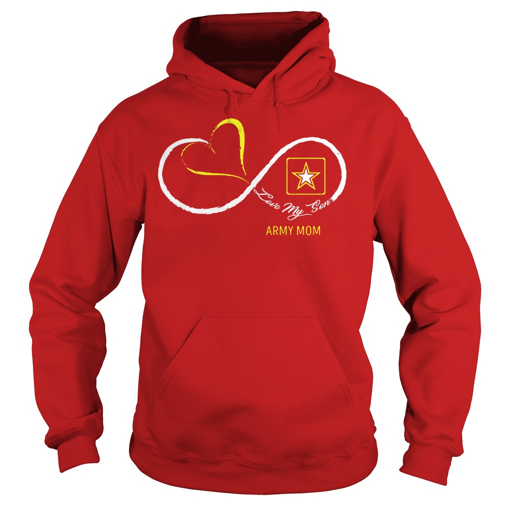 Army Mom Love My Son Shirt 2 Army Mom Love My Son Hoodie