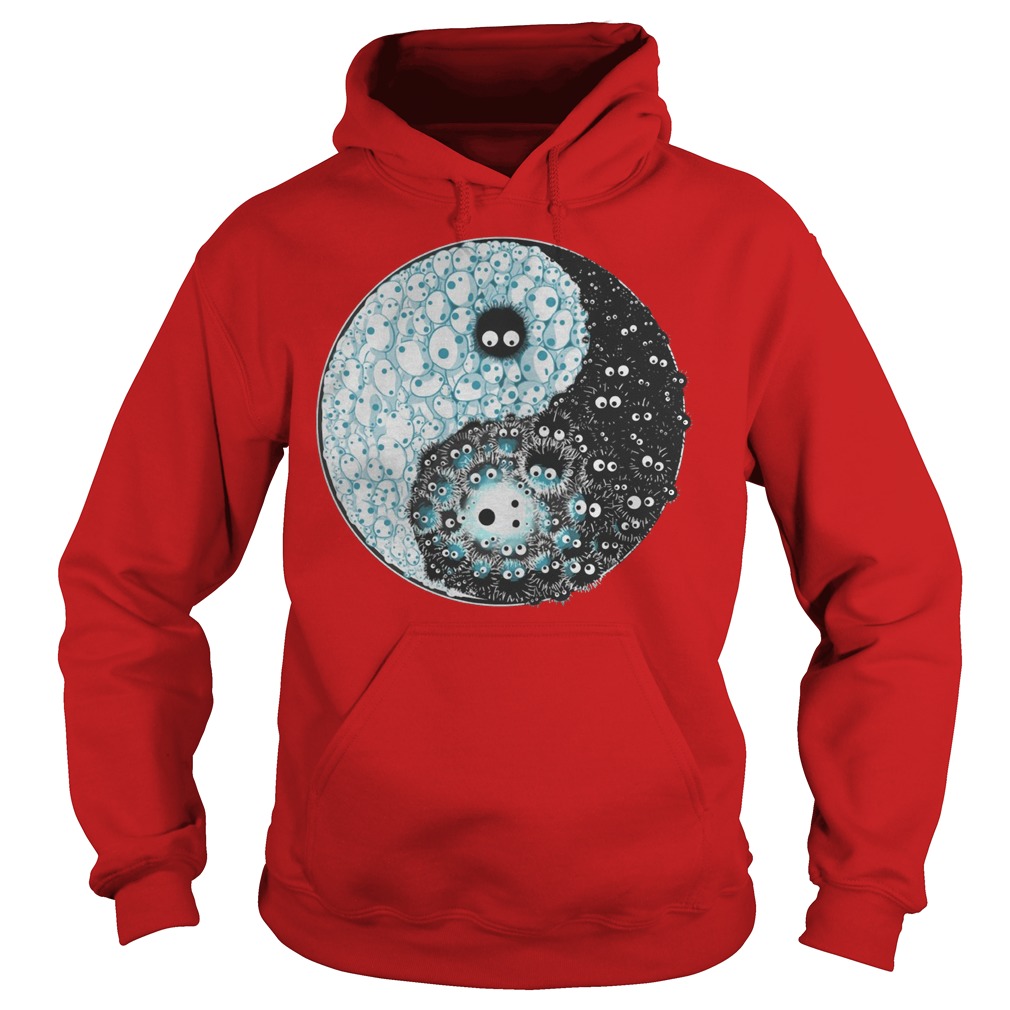 Studio Ghibli Kodama And Susuwatari Soot Sprites Yin Yang Shirt 2 Studio Ghibli Kodama And Susuwatari Soot Sprites Yin Yang Hoodie