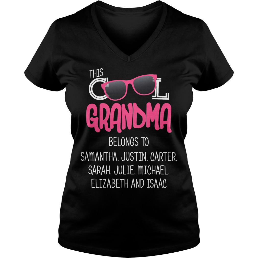 This Cool Grandma Belongs To Samantha Justin Carter V Neck