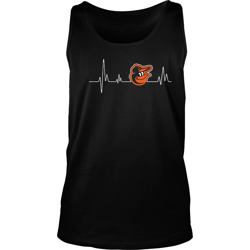 Baltimore Orioles Heartbeat T-Shirt 5 Baltimore Orioles Heartbeat T-Shirt Unisex Tank Top