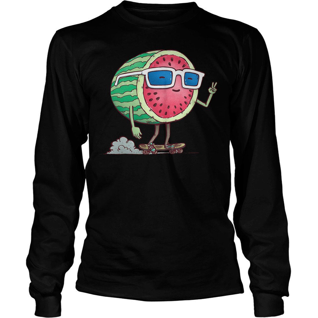 Watermelon Skater T-Shirt 3 Watermelon Skater T-Shirt Unisex Longsleeve Tee