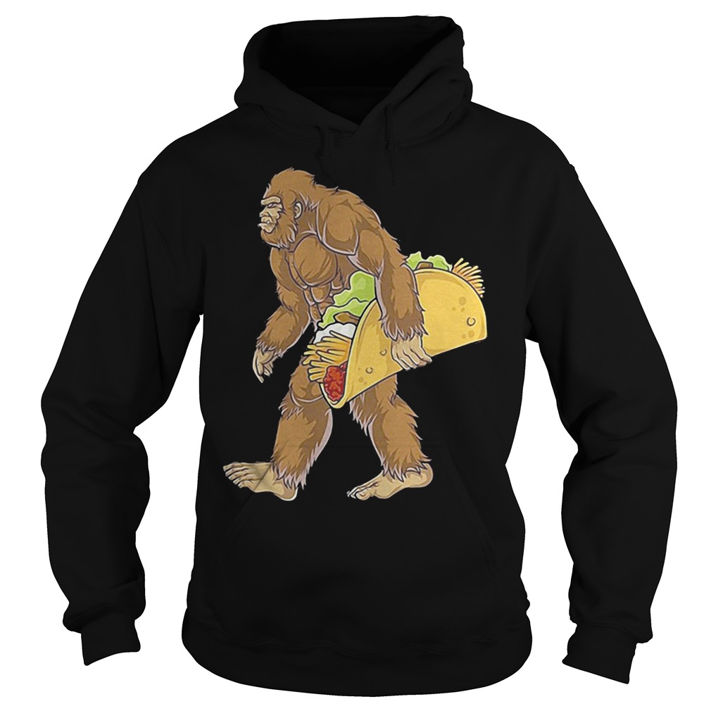Premium Bigfoot Carrying Taco Shirt 2 Premium Bigfoot Carrying Taco Shirt Hoodie