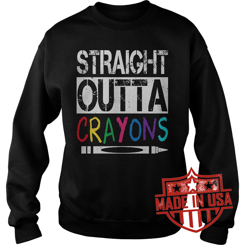 Premium Straight outta crayons Shirt 3 Premium Straight outta crayons Shirt Sweatshirt Unisex