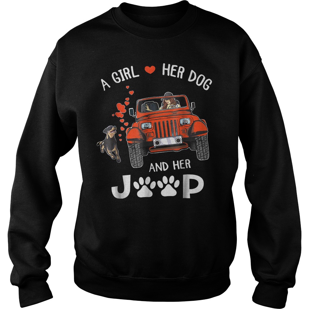 A girl her dog and her jeep shirt 3 A girl her dog and her jeep shirt Sweatshirt Unisex
