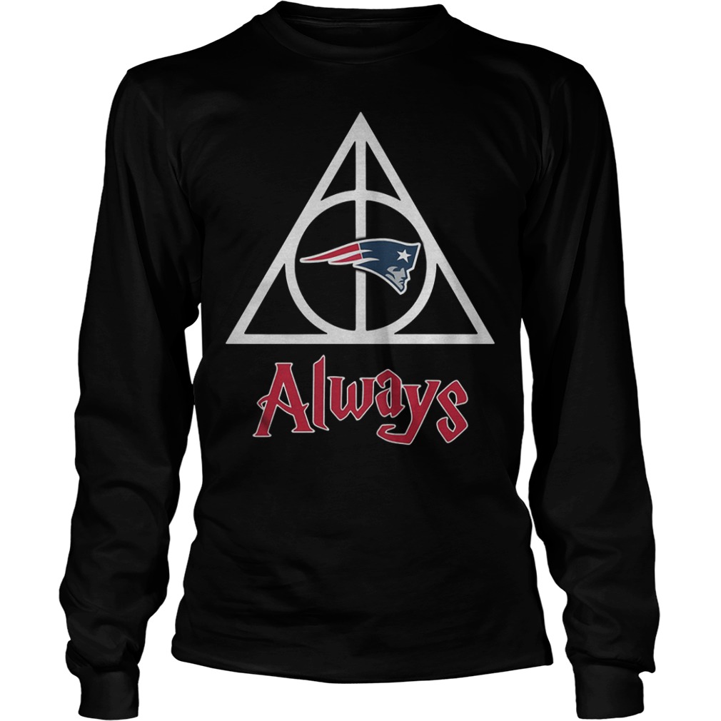 New England Patriots Harry Potter Deathly Hallows Always Shirt Longsleeve Tee Unisex