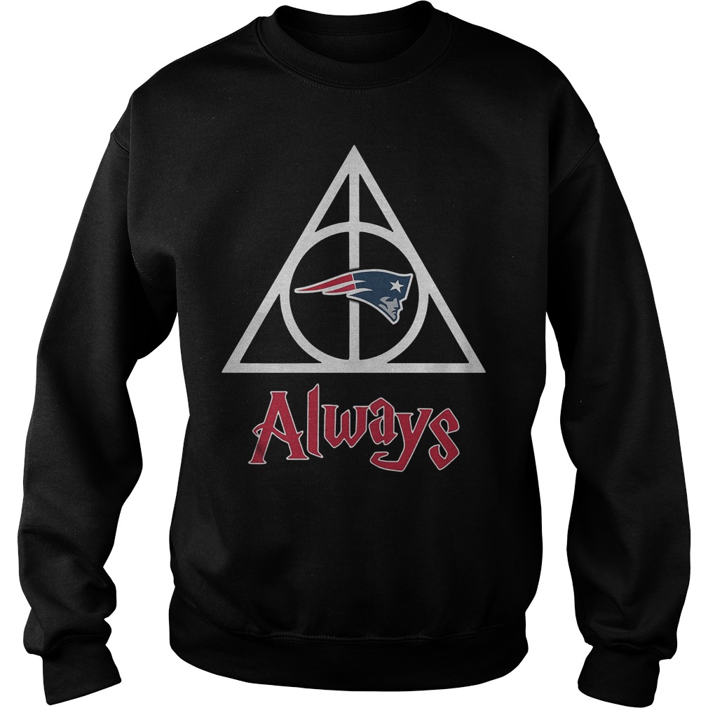 New England Patriots Harry Potter Deathly Hallows Always Shirt Sweatshirt Unisex