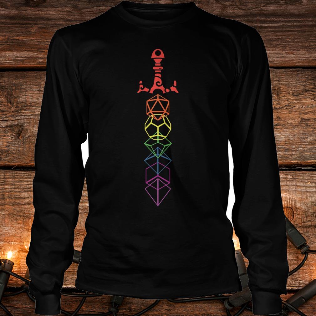Rainbow dice sword Shirt 5 Rainbow dice sword Shirt Longsleeve Tee Unisex