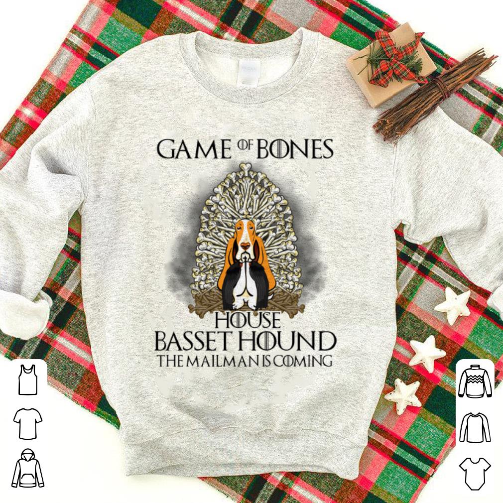 Game of bones house Basset Hound the mailman is coming Game of Thrones shirt
