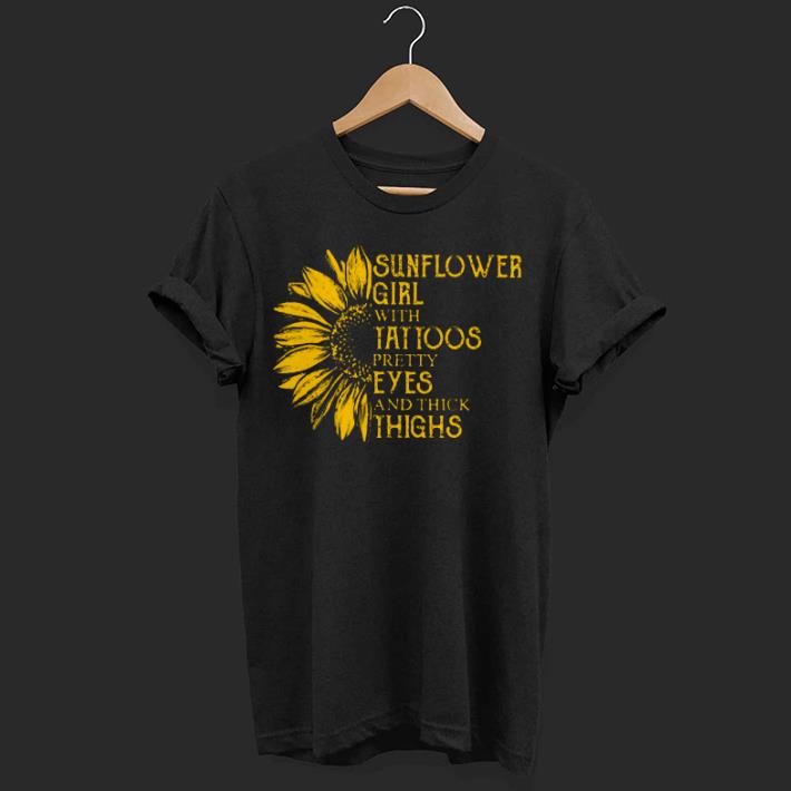 Sunflower girl with tattoos pretty eyes and thick thighs