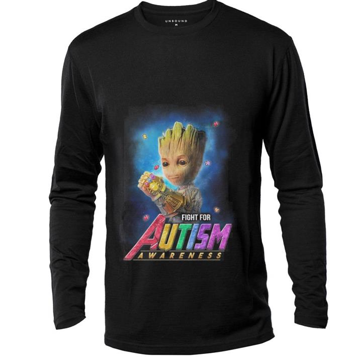 Funny Infinity Gauntlet Baby Groot fight for Autism Awareness shirt 5 Funny Infinity Gauntlet Baby Groot fight for Autism Awareness shirt