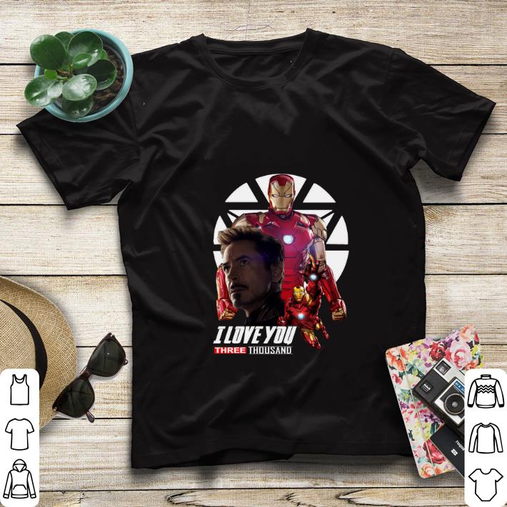 Official Iron Man I love you three thousand Endgame shirt