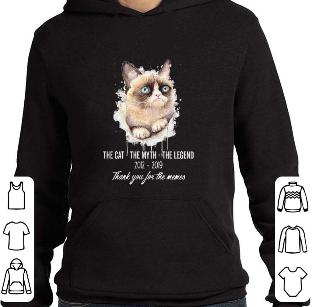 Official RIP Grumpy cat The cat the myth the legend thank you for the memes shirt