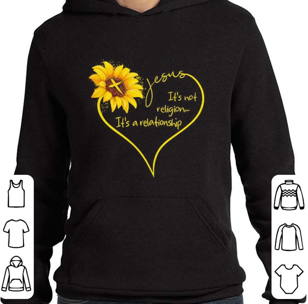 Official Sunflower Jesus it’s not religion it’s a relationship shirt