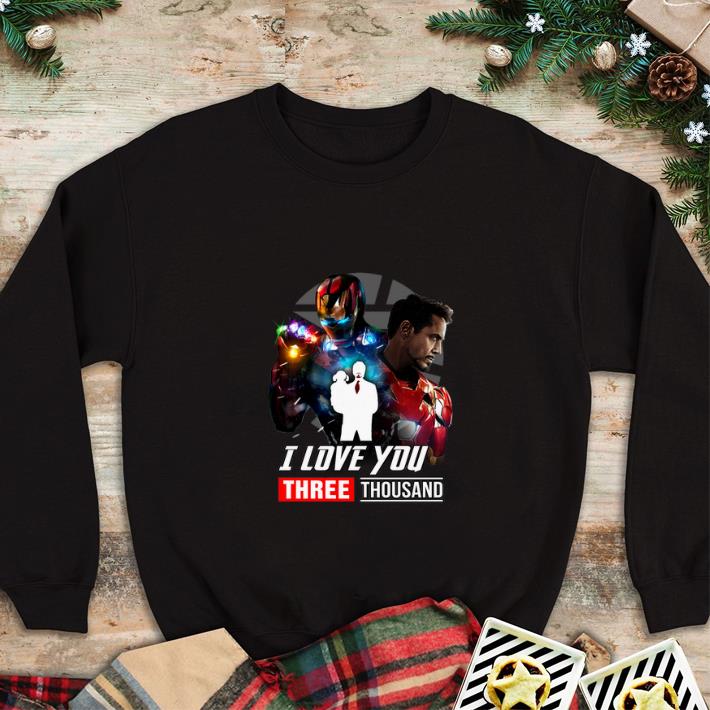 Premium Ironman And Daughter I Love You Three ThouSand shirt