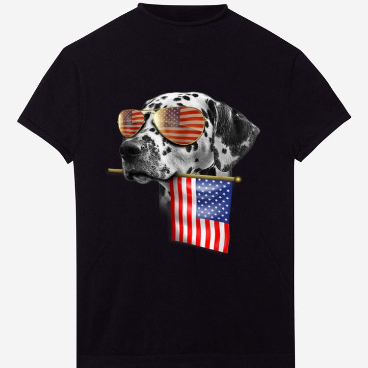 4th Of July Fun American Flag Dalmatian Dog Lover Gift shirt