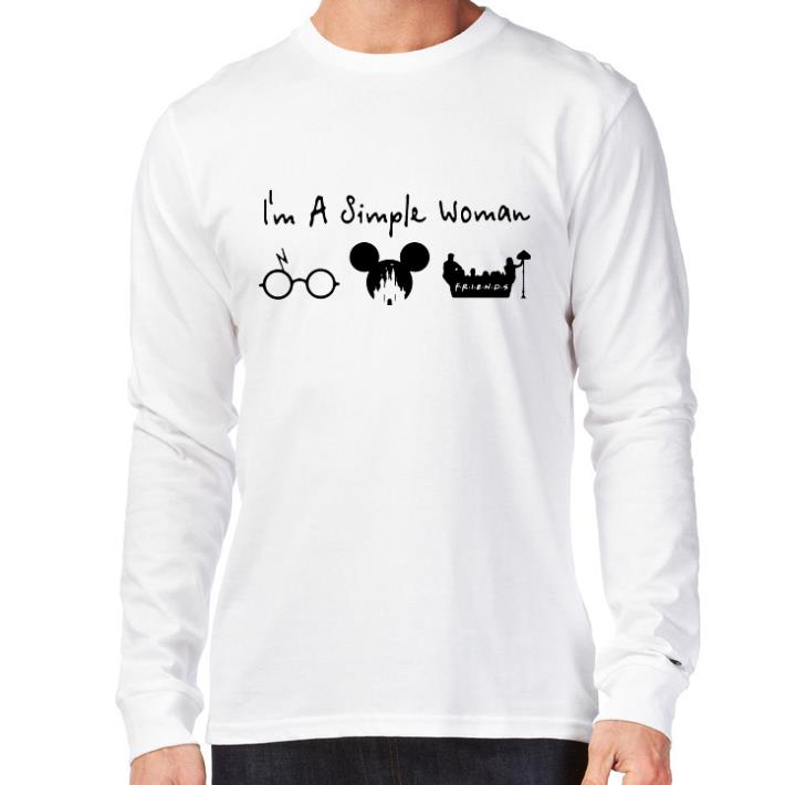 Official I’m a simple woman I like Harry Potter Disney and Friends shirt