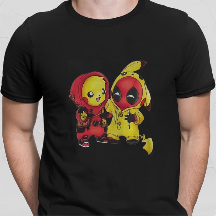 Official Pokemon Pikachu and Deadpool shirt 1 Official Pokemon Pikachu and Deadpool shirt 2