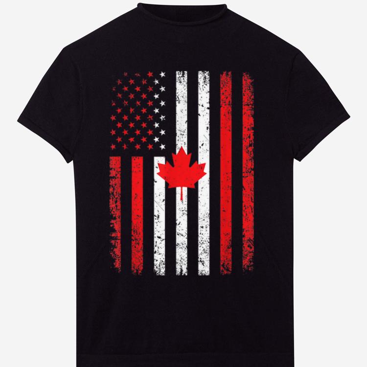 Top Canada Flag For 4th July USA Canadian Flag Happy Independence Day And Canada Day shirt