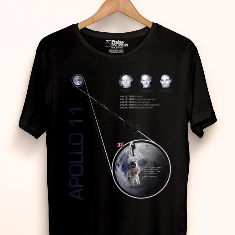 Hot Apollo 11 First Moon Landing 50 Years Anniversary Neil Armstrong shirt