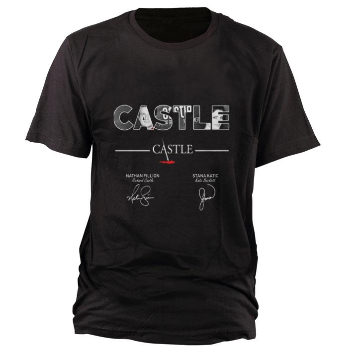 Official Castle Nathan Fillion Stana Katic signatures shirt Official Castle Nathan Fillion Stana Katic signatures shirt 1