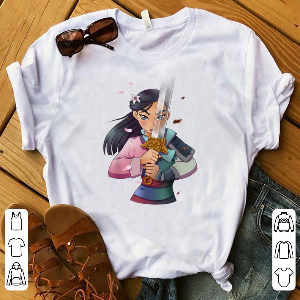 Premium Disney Mulan Anime Half Girl Half Warrior shirt