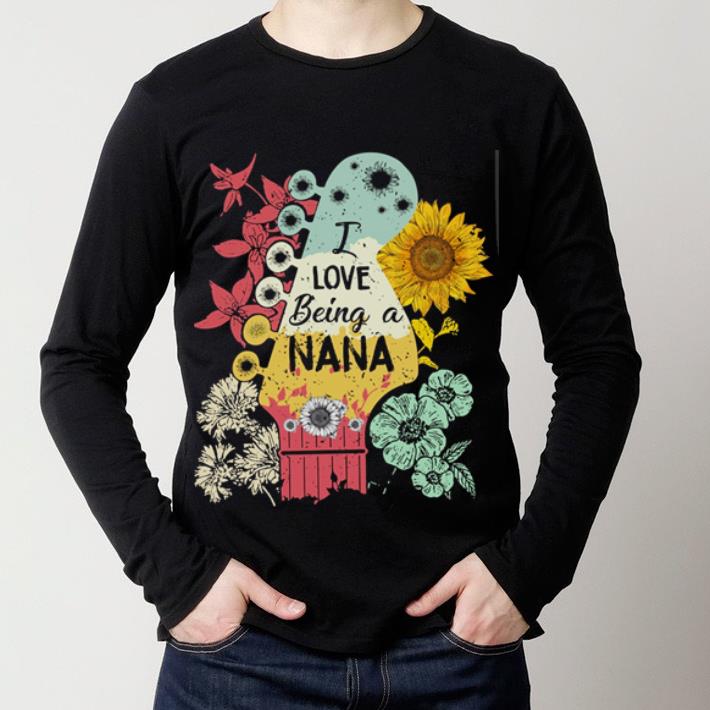 Premium I love being a NaNa sunflower shirt