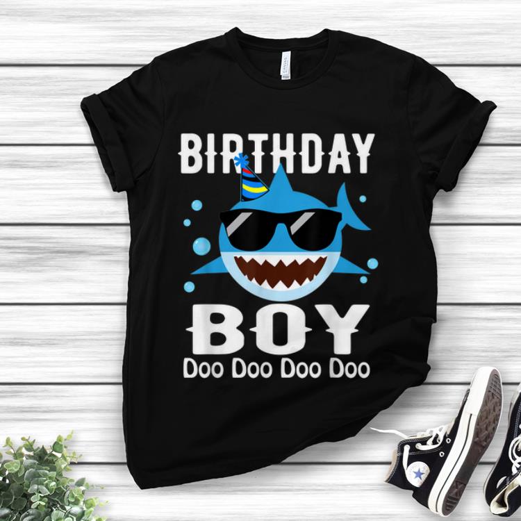 birthday boy shark shirt
