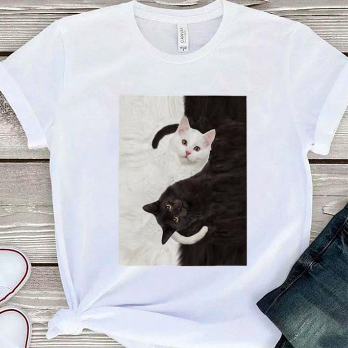 Top Yin Yang Cats black and white shirt Top Yin Yang Cats black and white shirt 1