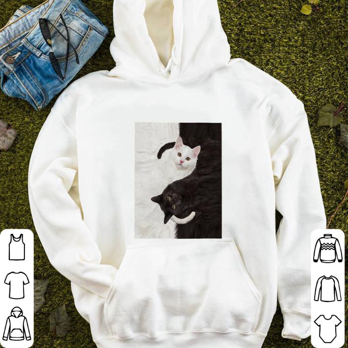Top Yin Yang Cats black and white shirt 5 Top Yin Yang Cats black and white shirt